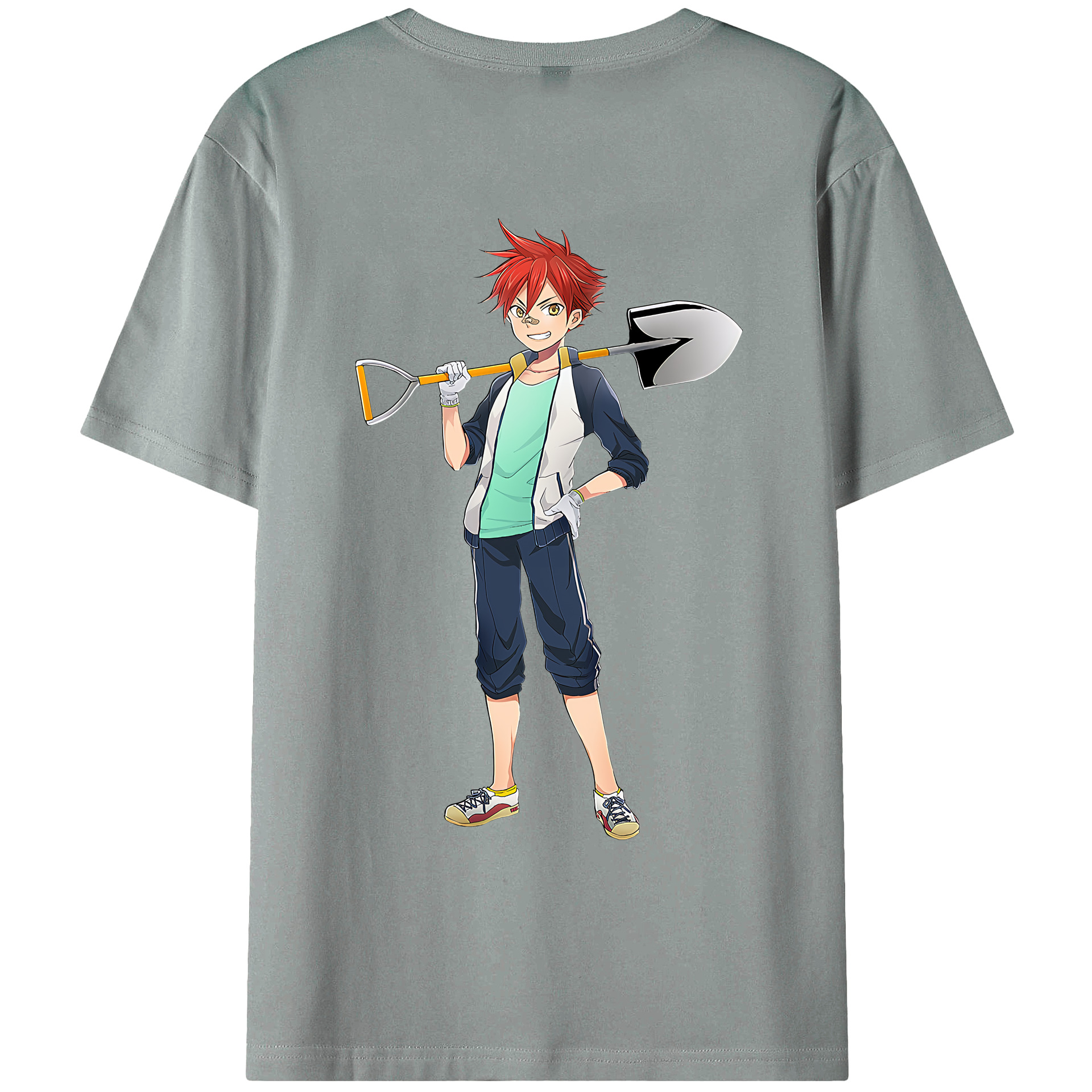 （画像用） 刀剣乱舞 Touken Ranbu 綿100％ メンズ半袖Tシャツ（バックプリント） 通気性